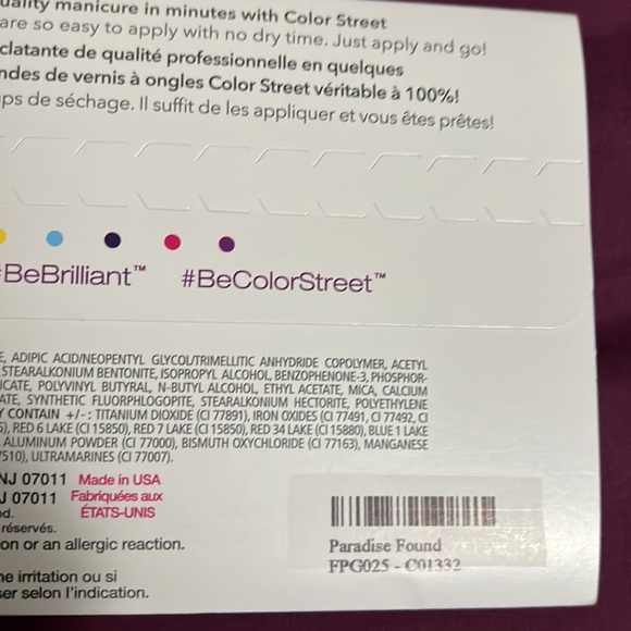 Color Street mail Strip Pedicure “Paradise Found” - Picture 2 of 2